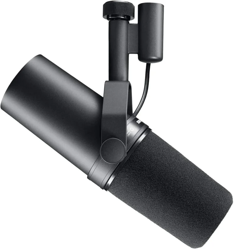 Shure SM7B Microphone Dynamique Cardioïde, Son Doux et Chaleureux pour Le Broadcast